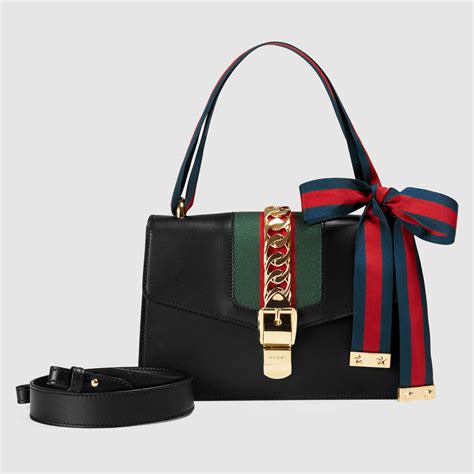 gucci leather sylvie bag ornament|gucci sylvie bag.